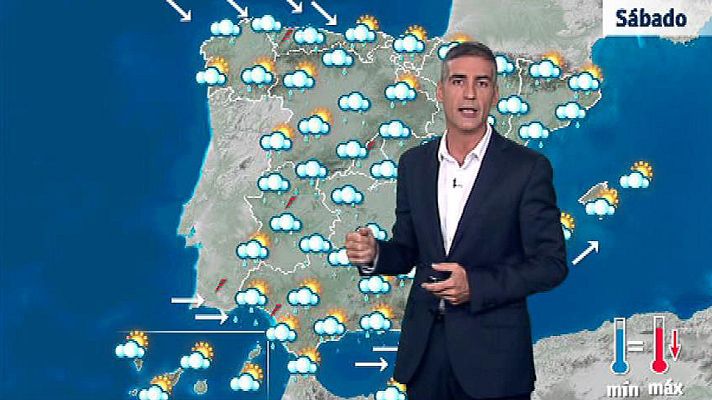 El tiempo - Precipitaciones en gran parte del país y descenso térmico
