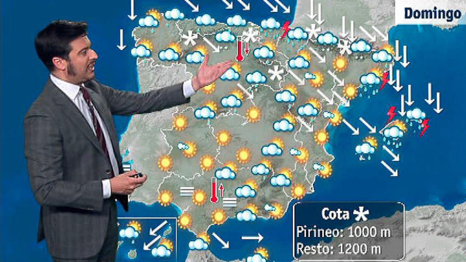 Lluvia, viento y nieve en el noreste peninsular