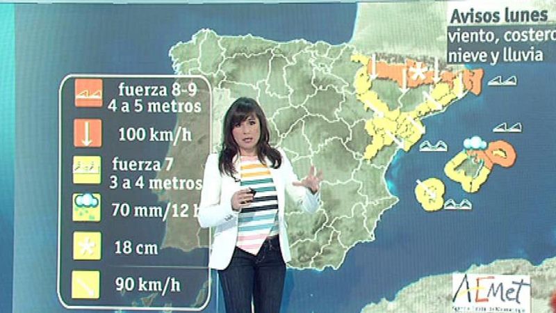 La semana arranca con viento fuerte en el Ebro, Pirineos, Menorca y Ampurdán