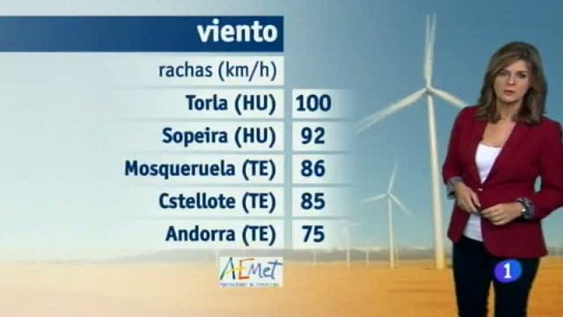 El tiempo en Aragón-06/11/17