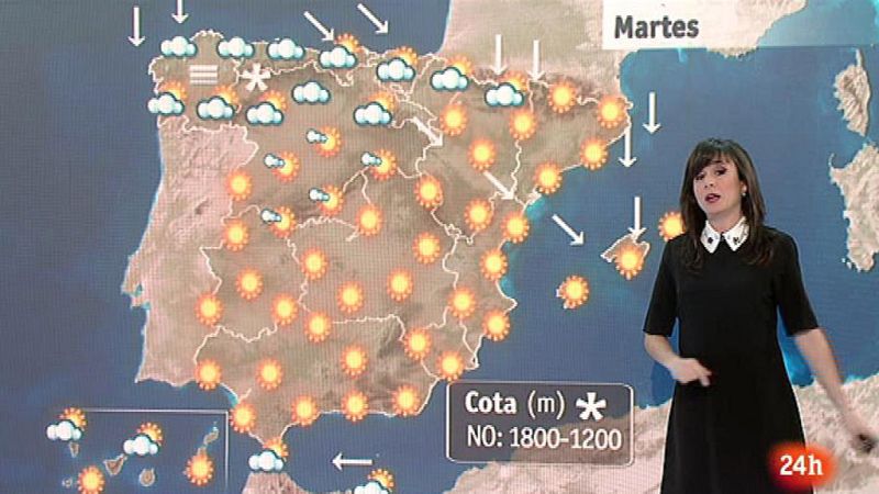 Lluvias en el norte de Galicia, Cantábrico y Canarias y estabilidad en el resto del país