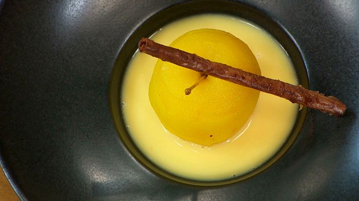 RTVE Cocina - Manzana con crema de naranja