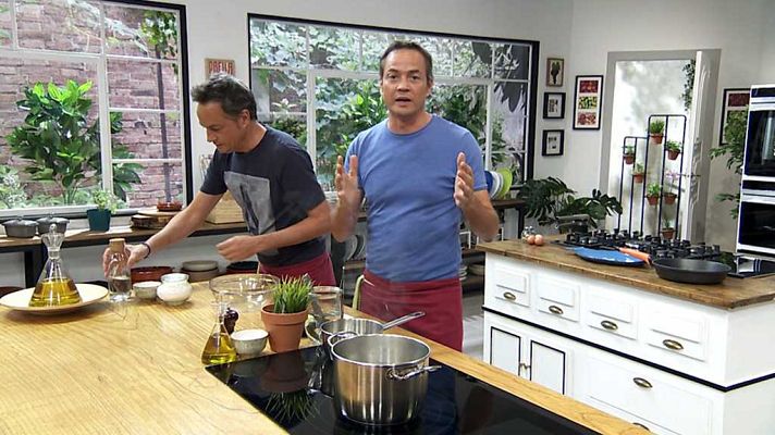 Torres en la cocina - Escabeche mar y montaña. Trucha con panceta