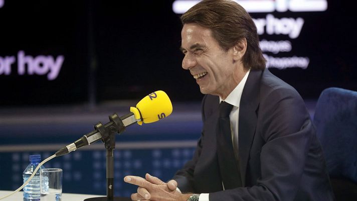 Telediario 1 - José María Aznar, dice que no conoció ningún tipo de contabilidad irregular en el PP