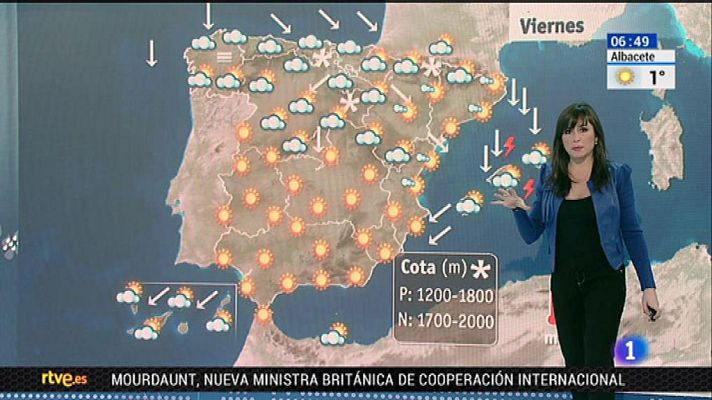El tiempo - Viento fuerte en el nordeste peninsular y en Menorca