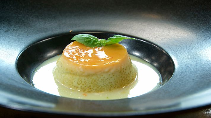 RTVE Cocina - Flan de mandarina y albahaca