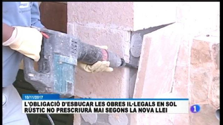 Informatiu Balear - L'obligació d'enderrocar obres il·legals en sòl rústic no prescriurà mai