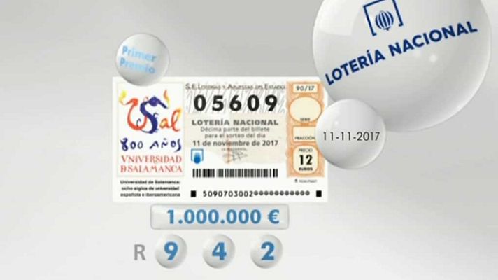 Loterías - Lotería viajera - 11/11/17