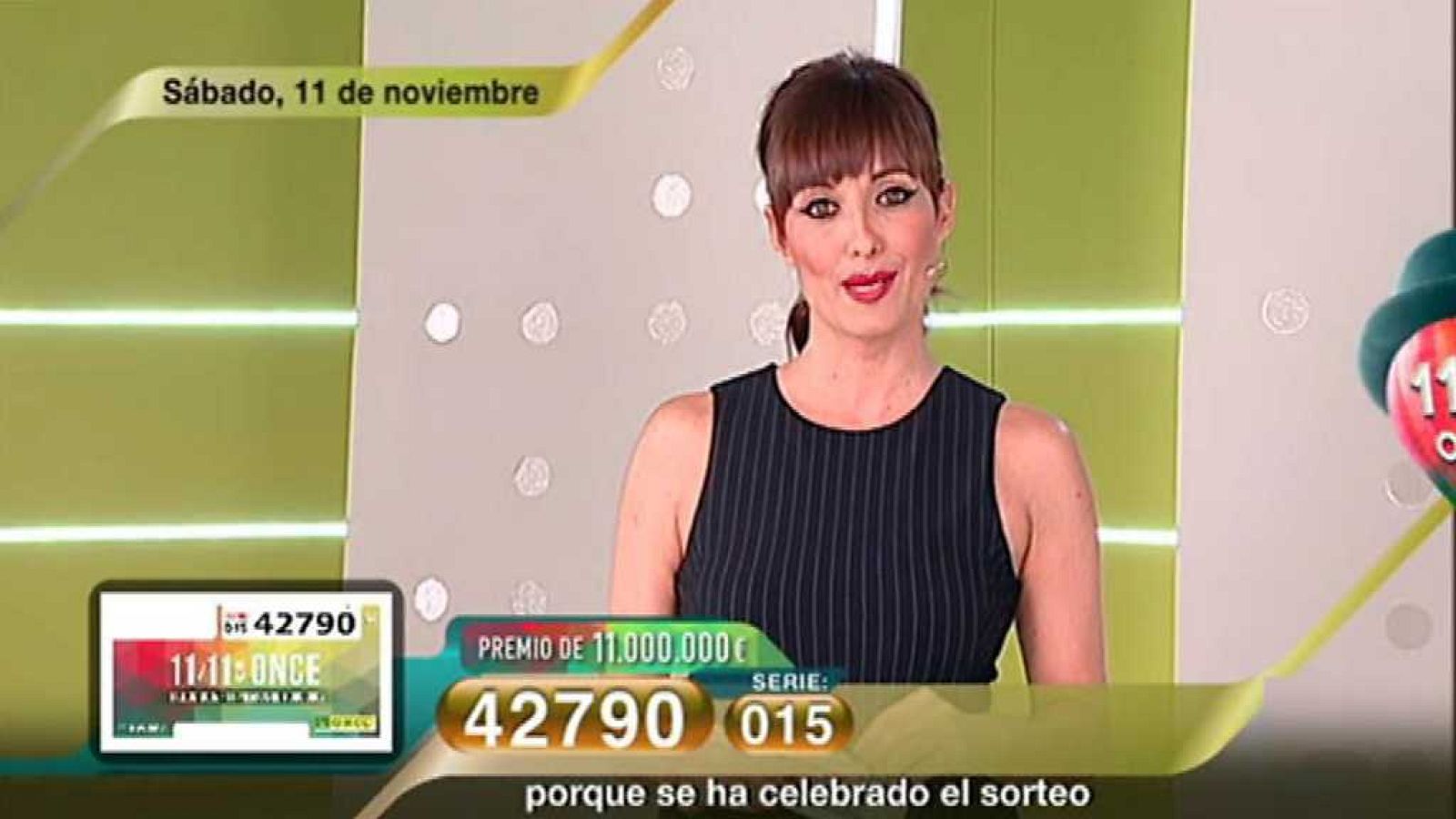 Sorteo ONCE - 11/11/17 - ver ahora