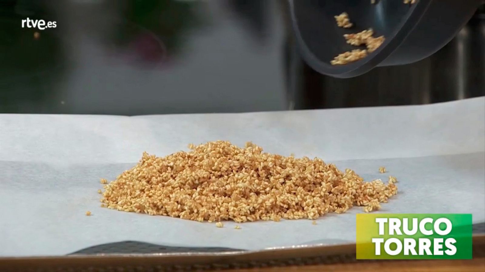 Trucos de cocina - Cómo garrapiñar sésamo