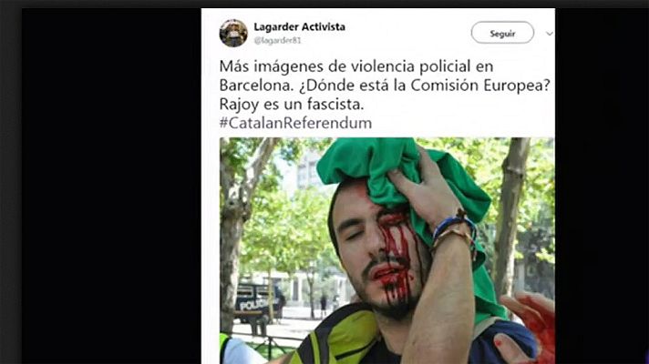 Telediario 1 - Expertos advierten de injerencias de Rusia por internet para desacreditar a la democracia española