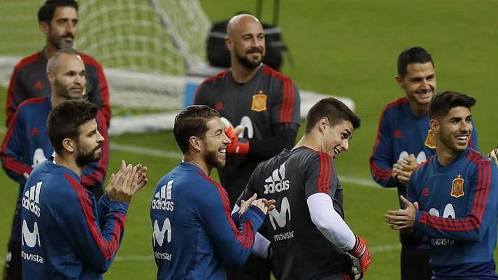 Telediario 1 - España disputa ante Rusia su último partido de 2017