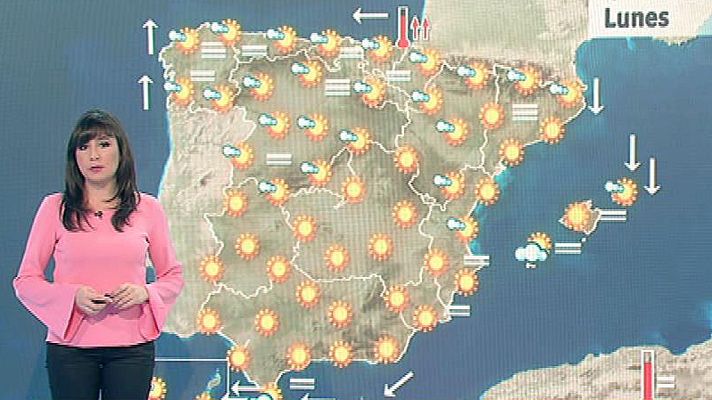 El tiempo - Cielos despejados y temperaturas estables o en aumento