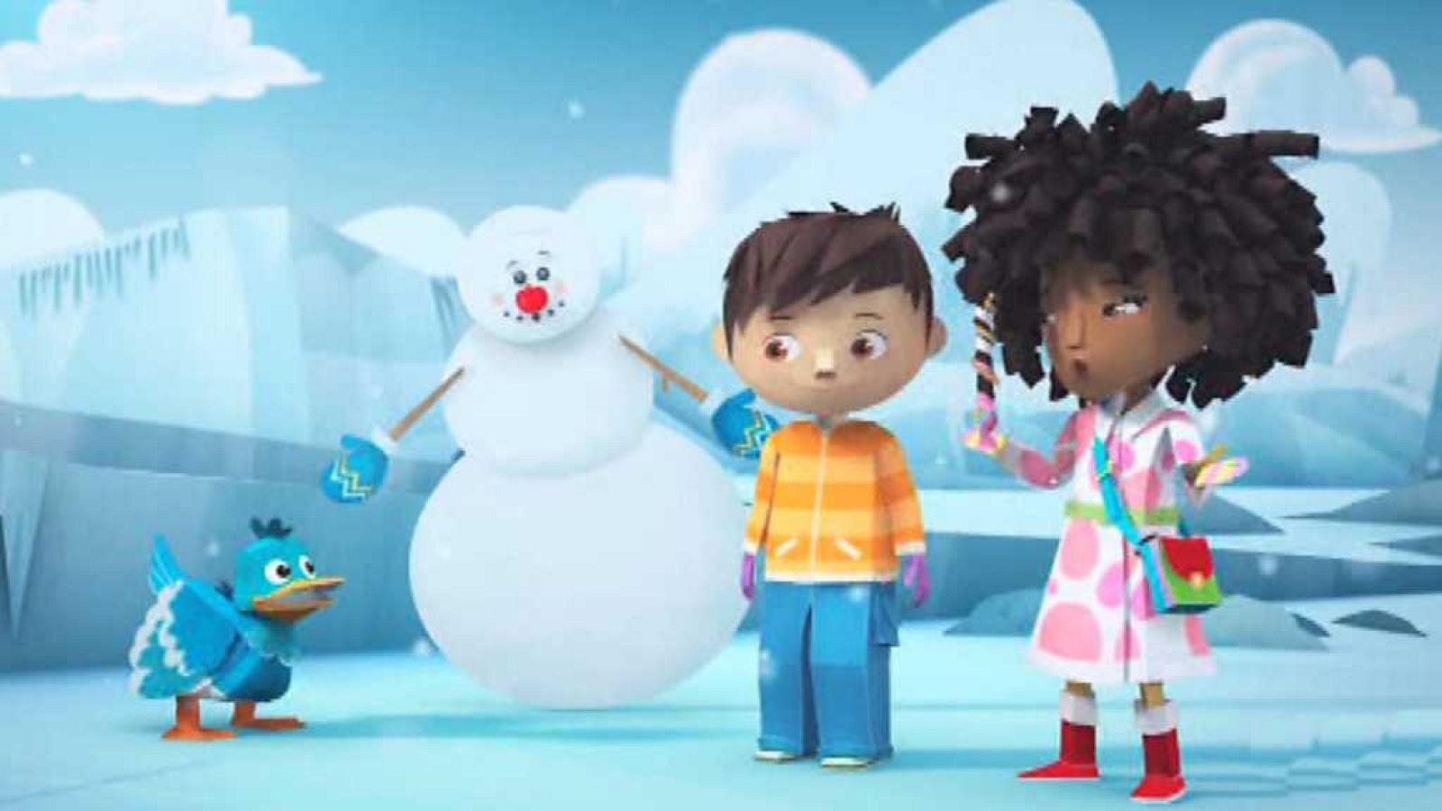 El muñeco de nieve desplegable - Zack y Quack | Ver