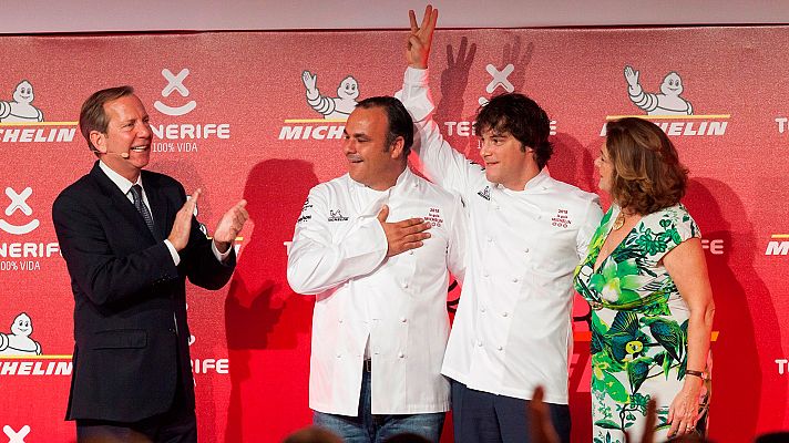 Telediario 1 - Abac, de Jordi Cruz, y Aponiente, de Ángel León, son los nuevos restaurantes tres estrellas de la guía Michelín