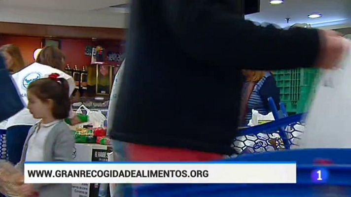 Telediario 1 - Cuenta atrás para la gran recogida del banco de alimentos