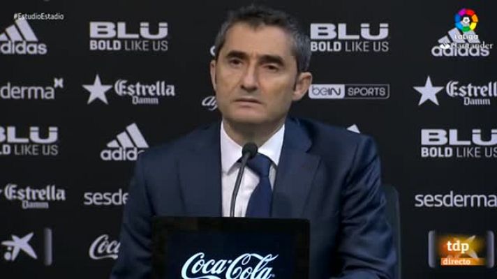 Estudio Estadio - Valverde: "Te tienes que conformar con el punto, no estamos satisfechos"