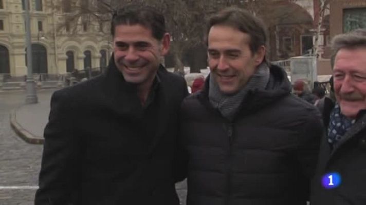 Telediario 1 - Representación española de alto nivel en Moscú para el sorteo del Mundial