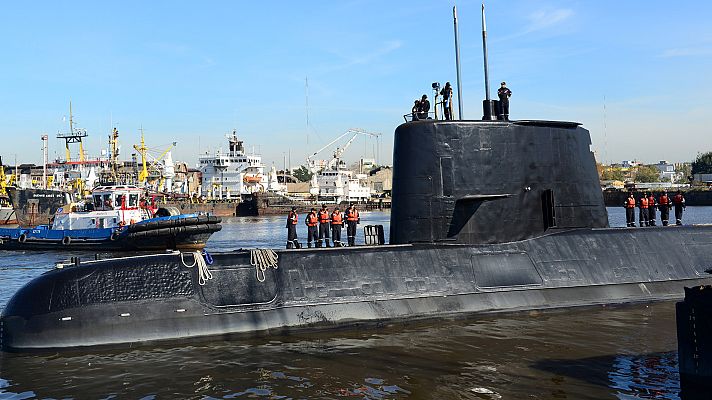 Telediario 1 - La Armada Argentina suspende el rescate del San Juan