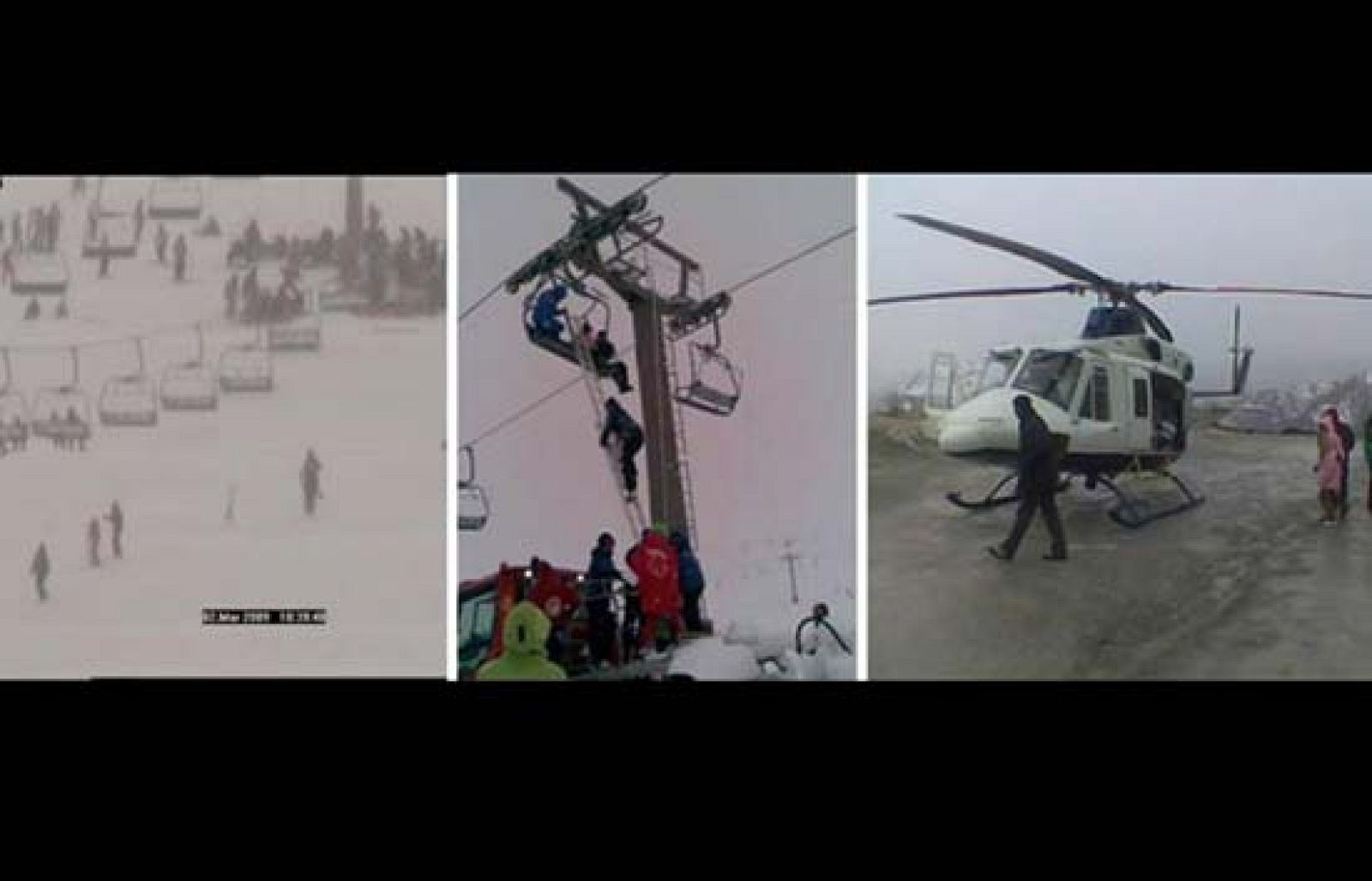 Accidente en un telesilla de Sierra Nevada