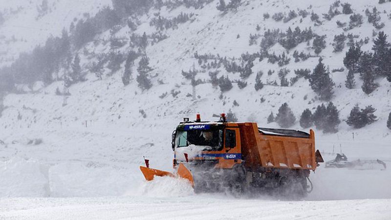 Nuevas nevadas en Pirineos y Baleares