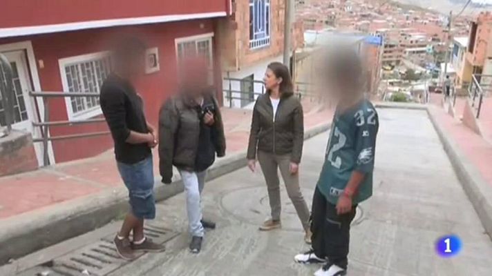 Telediario 1 - En Colombia las mafias organizadas captan a menores para cometer crímenes