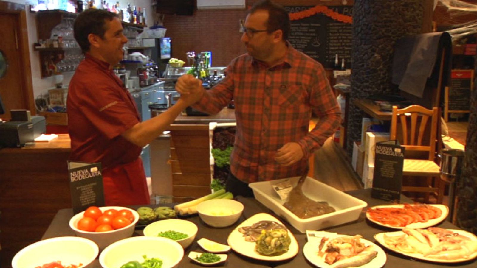 Caldereta de rape y gamba roja