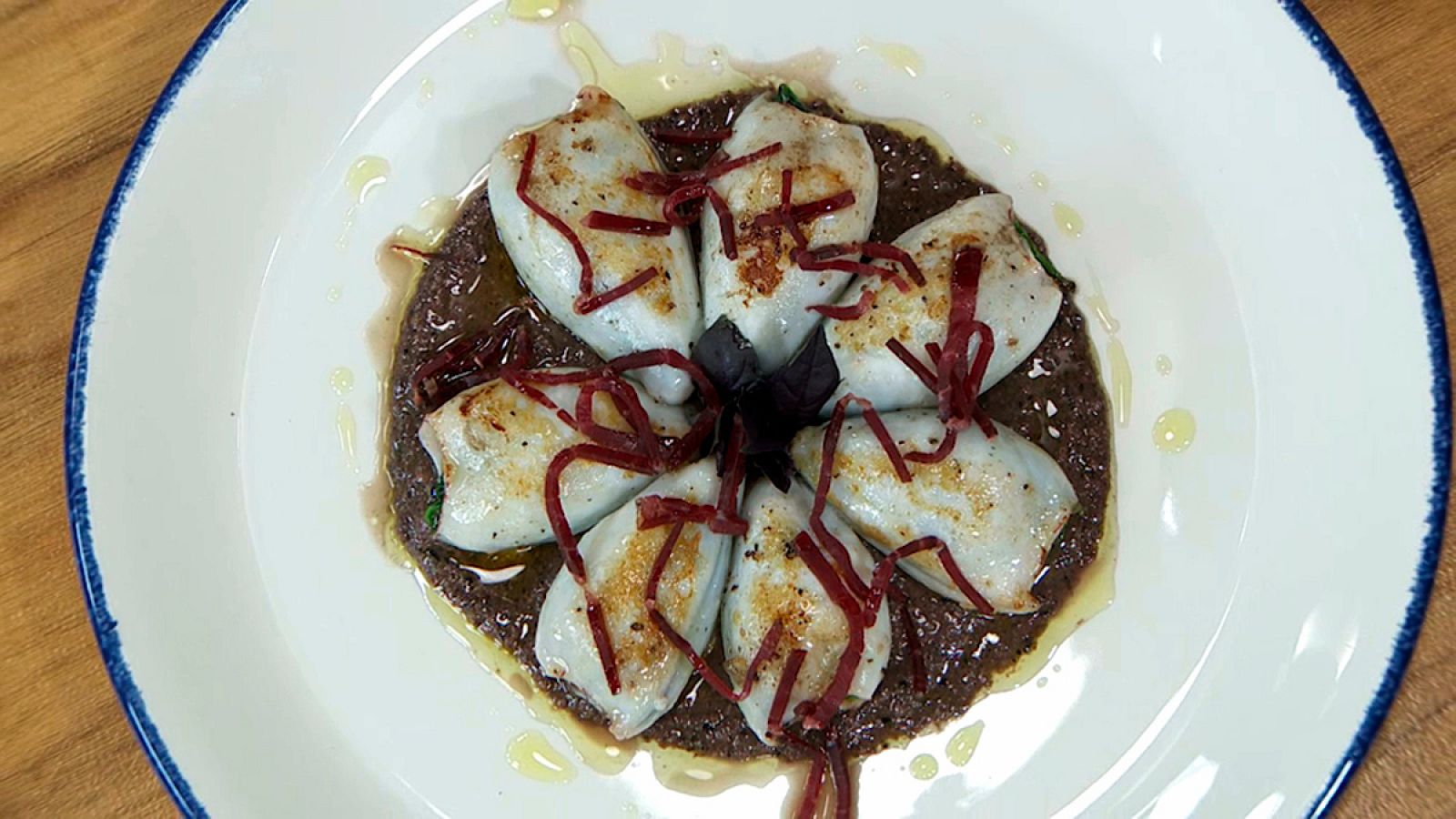 Torres en la cocina - Calamares rellenos de espinacas