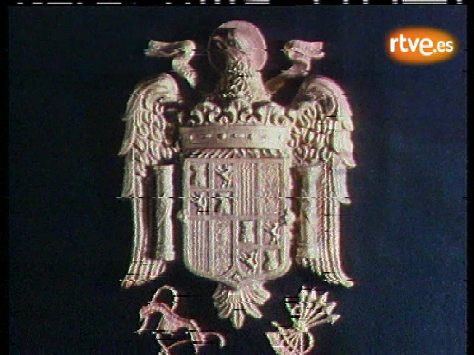 Cierre de emisión con el escudo antiguo y la imagen del Rey - Programas y Concursos en el Archivo de RTVE | Ver