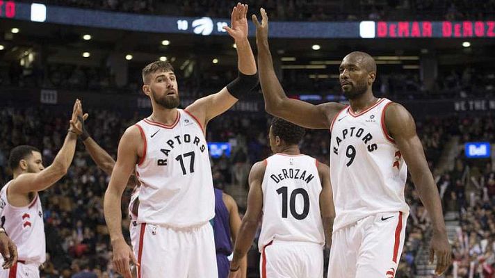 Telediario 1 - Los Raptors de Ibaka siguen imparables; caen los Jazz de Ricky