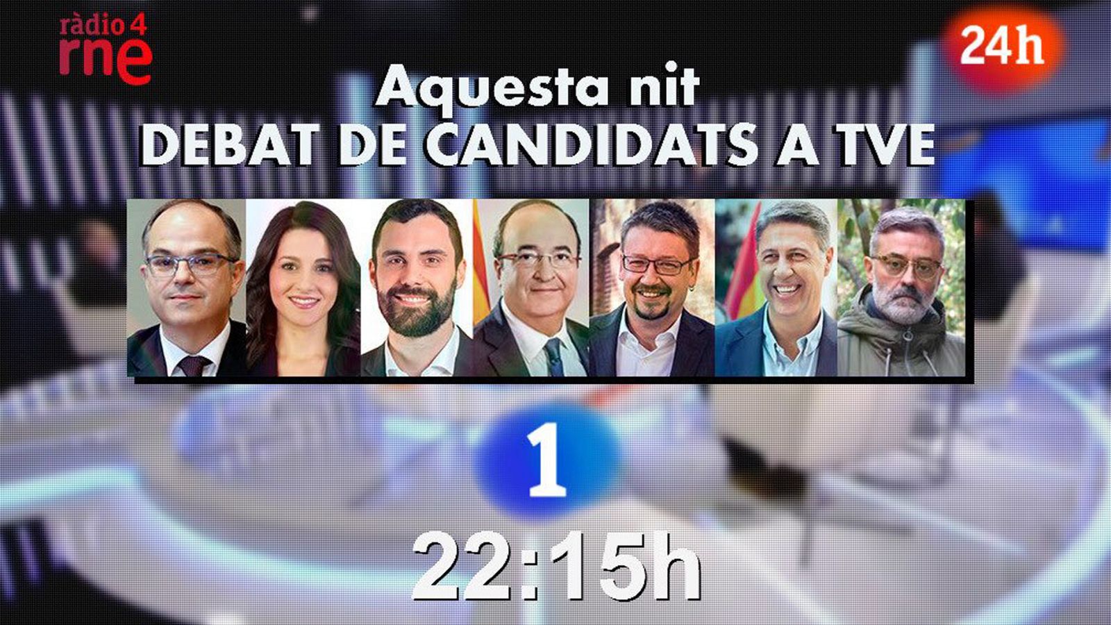 Los candidatos a la Generalitat de Catalunya en las elecciones del 21-D debaten en RTVE