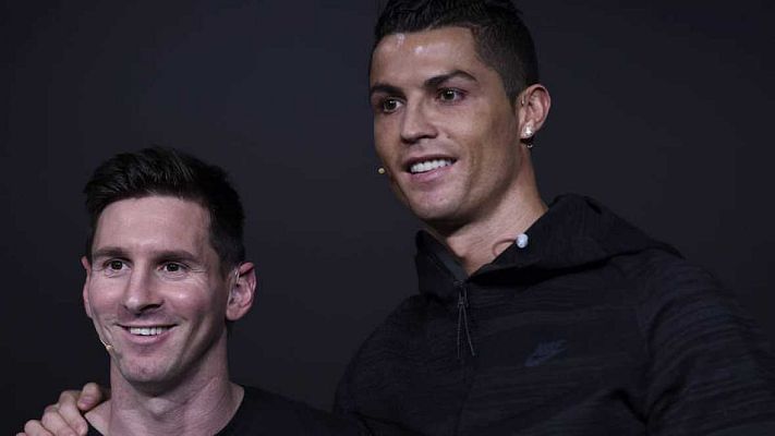 Telediario 1 - Cristiano: "No pensaba igualar a Messi"