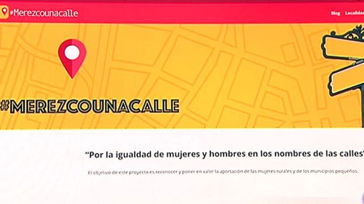Telediario 1 - "Merezco una calle. com", un proyecto para terminar con la desigualdad de género a la hora de poner nombre a las calles