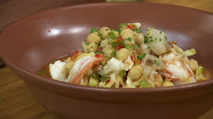 RTVE Cocina - Garbanzos con langostinos