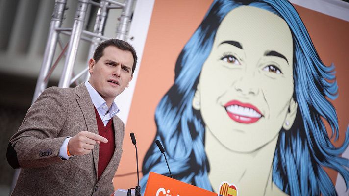 Telediario 1 - Rivera y Arrimadas aseguran que Cs es la "única alternativa" al independentismo