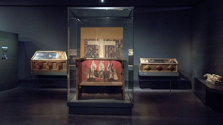 Telediario 1 - La localidad aragonesa de Sijena se prepara para recibir las 44 obras de arte del Museo de Lleida