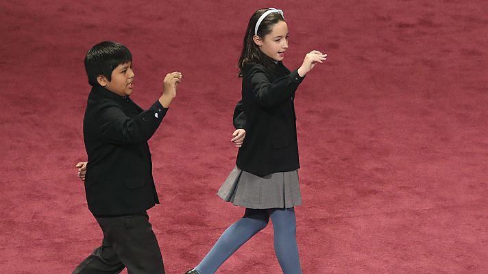 Telediario 1 - Los niños de San Ildefonso ultiman la gran función