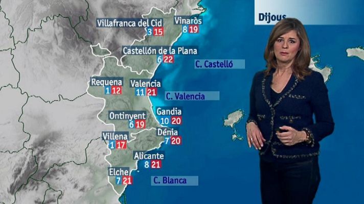 L'informatiu - Comunitat Valenciana - El tiempo en la Comunidad Valenciana - 13/12/17