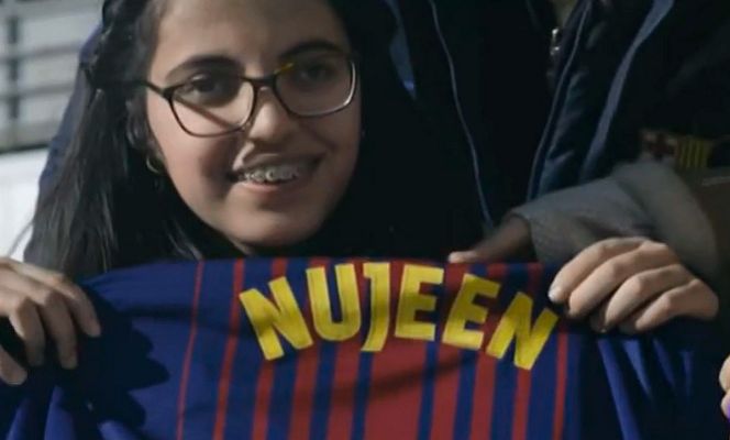 Telediario 1 - El Barça devuelve la ilusión a Nujeen, una niña refugiada siria
