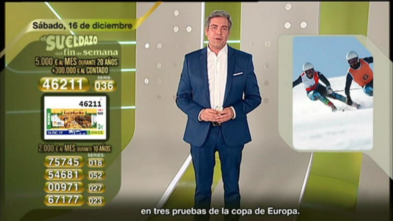 Sorteo ONCE - 16/12/17 - ver ahora