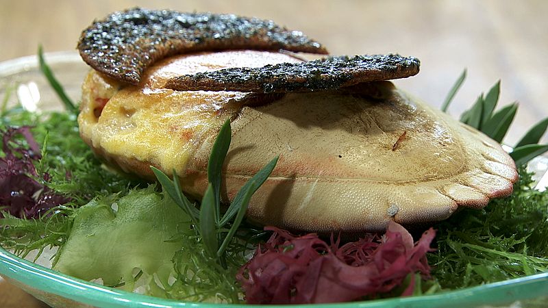 Torres en la cocina - Buey de mar gratinado