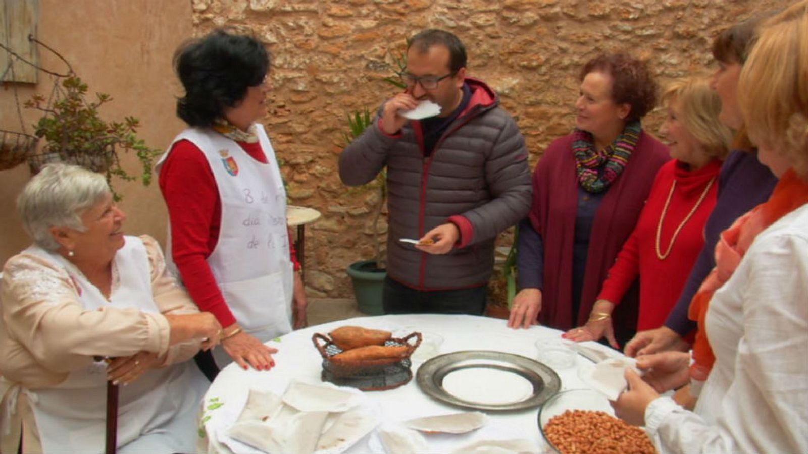 Pastelitos de obleas de boniato y cacahuete para Navidad