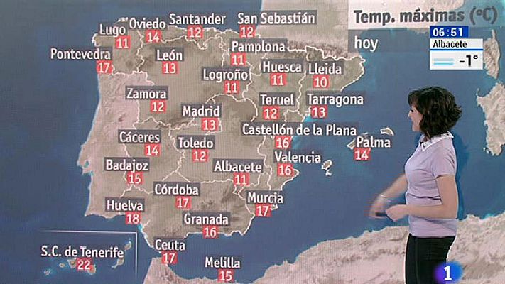 El tiempo - Lluvias en Levante y Baleares