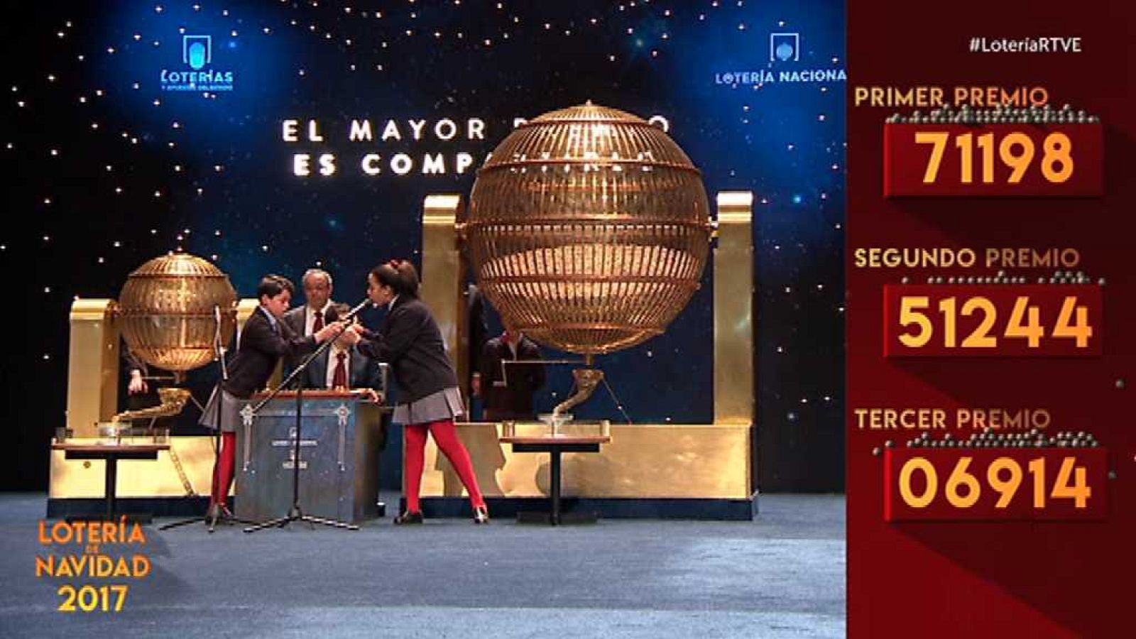 Sorteo de la Lotería de Navidad 2017 - 2 - ver ahora
