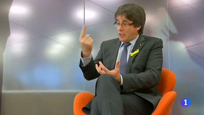 Telediario 1 - Dentro de un mes es la fecha limite para la constitución del Parlamento de Cataluña