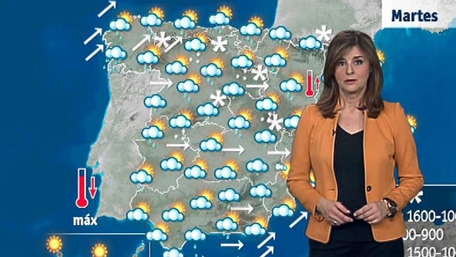 El Tiempo - Lluvias durante la semana por el paso de sucesivos frentes