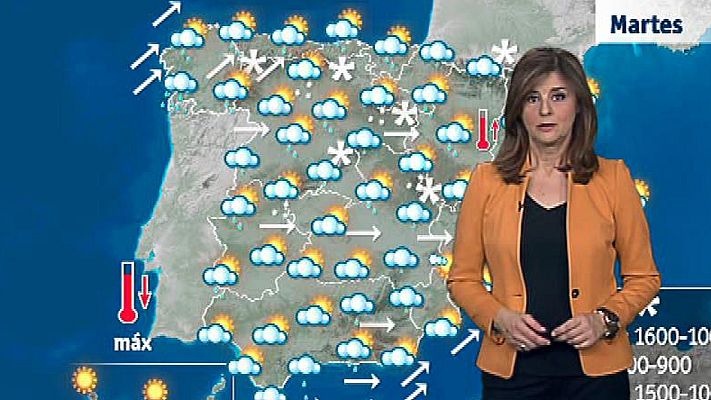 El tiempo - Lluvias durante la semana por el paso de sucesivos frentes