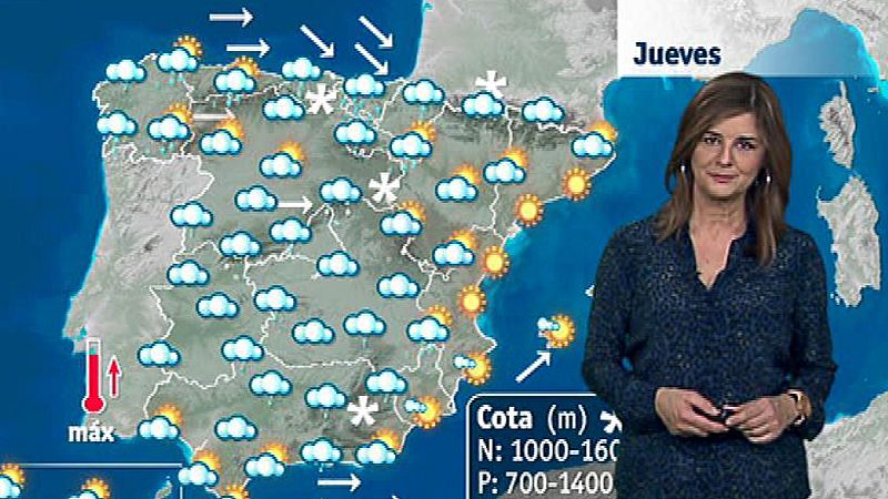 El Tiempo: Lluvias en casi toda la Península y fuertes rachas de viento en el noroeste