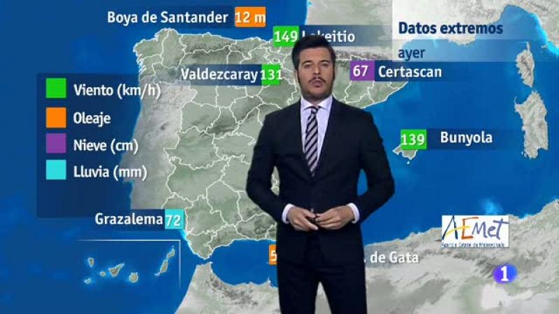 El tiempo en Andalucía - 28/12/2017 | Ver