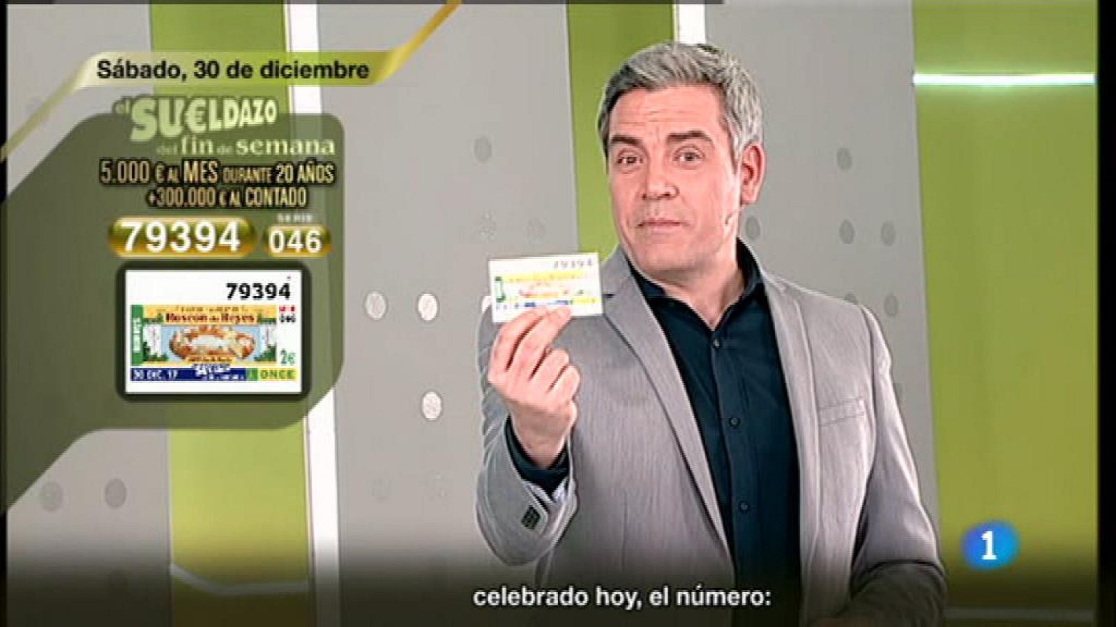 Sorteo ONCE - 30/12/17 - ver ahora